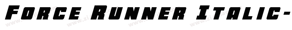 Force Runner Italic字体转换